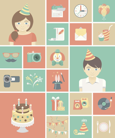 孩子生日派对广场图标