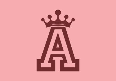 字母A与皇冠形状的设计
