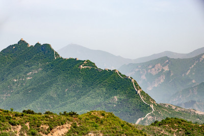中国湖北的长城，中国的金山岭
