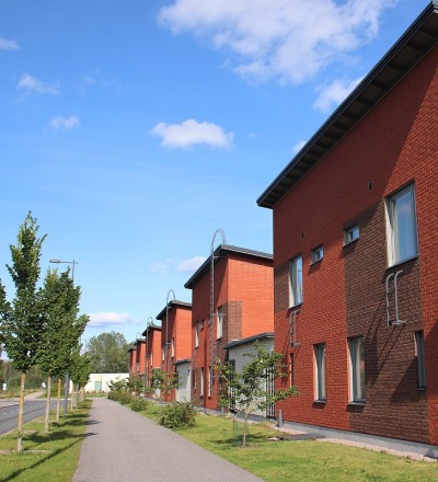 郊区住宅区的现代住宅