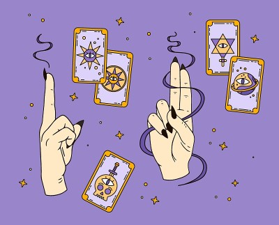 Logo for a tarot reader, print for souvenirs, a se