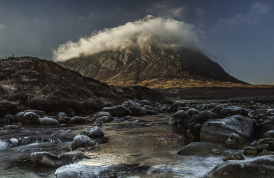 Buachaille Etive Mor冬天。