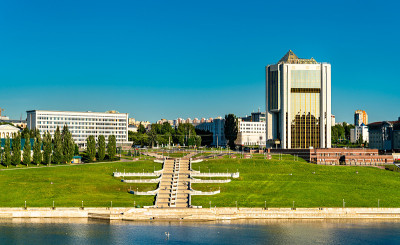 Cheboksary - Chuvashia政府大楼，俄罗斯