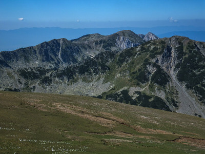 攀爬Vihren峰至皮林山全景，保加利亚