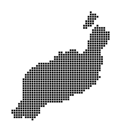 兰扎罗特地图。