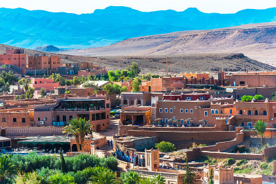 这是位于摩洛哥的堡垒城市Ait-Ben-Haddou。