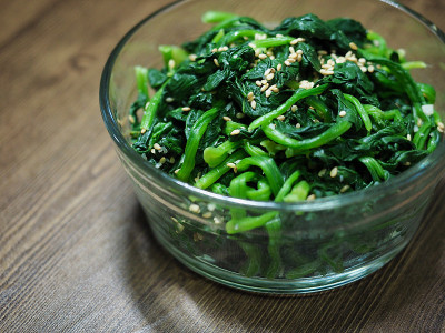 韩国传统食物菠菜香草
