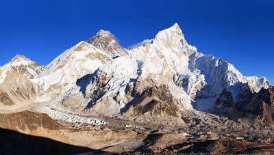 珠穆朗玛峰日落全景