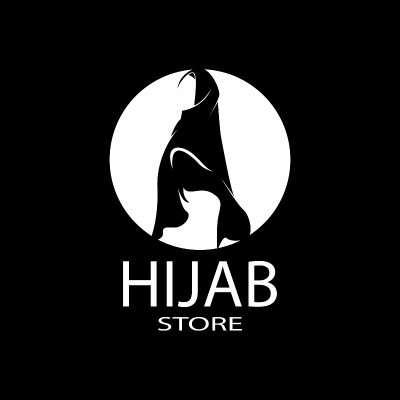 Woman hijab stylized  vector illustration