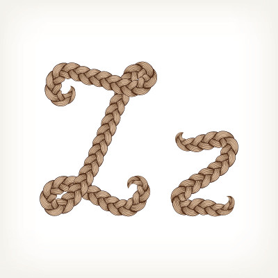 辫子的头发字体