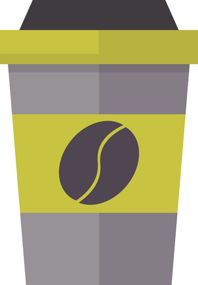 咖啡杯矢量插图。