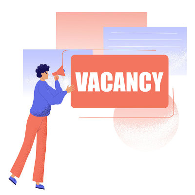 Employee selection. Job search. Open vacancy. Hiri
