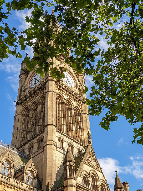 英国曼彻斯特市政厅钟楼。