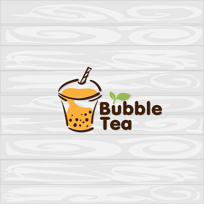 泡泡茶图标图标图形模板