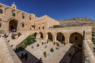 Artuklu, Mardin / Turkey, 2018年6月10日。马汀的德鲁扎法修道和叙利亚