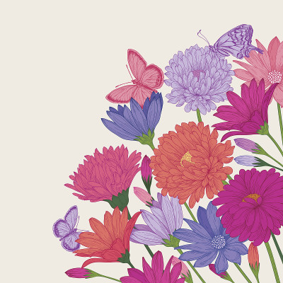 背景用鲜花