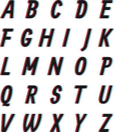 立体字母