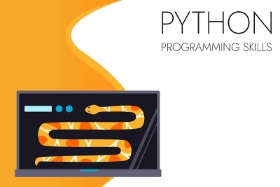 Python代码语言符号。编程、编码和开发的概念。