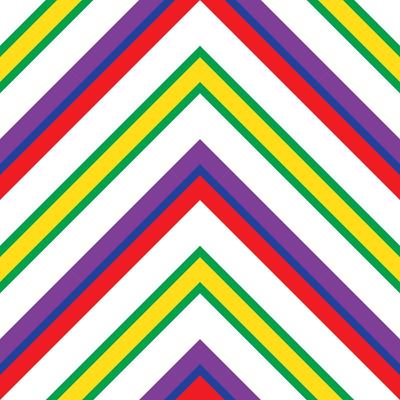 Rainbow Chevron Diagonal Stripes seamless pattern 