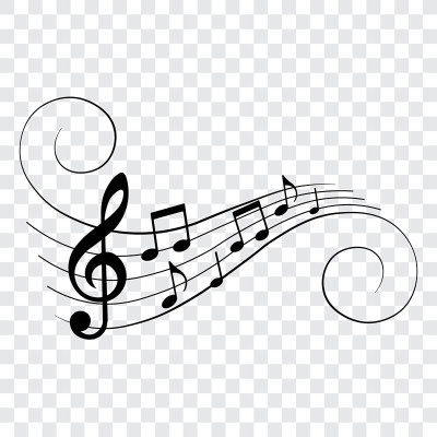 音乐音符，音乐设计元素，孤立，矢量插图。