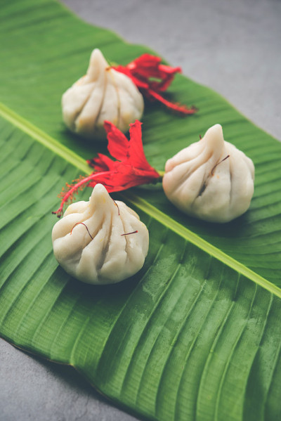Ukdiche Modak -印度马哈拉施特拉邦Ganapati, Ganesh Puja期间制作的