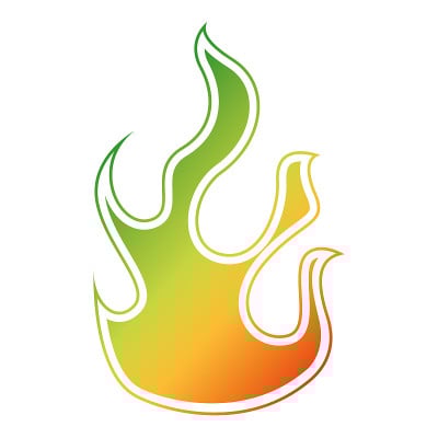 火火焰隔离图标