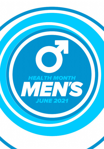 6月为全国男性健康月。健康教育计划。在美国每年庆祝一次。医学概念。护理和健康。海报，卡片，横幅和背景