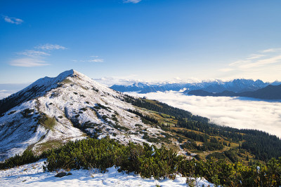 巴伐利亚和奥地利美丽的高山风景