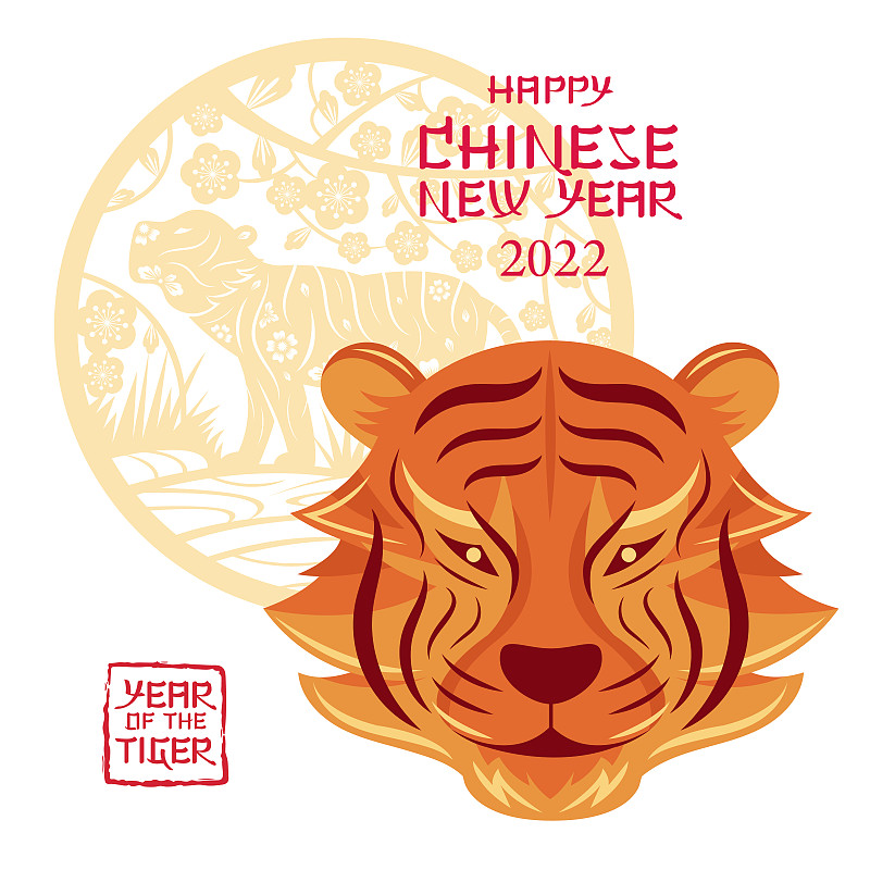 虎头，2022年中国新年