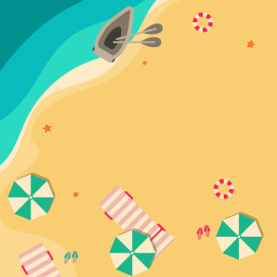 海洋或海洋沙滩在俯视图