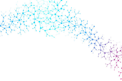 Scientific molecule background DNA double helix ve