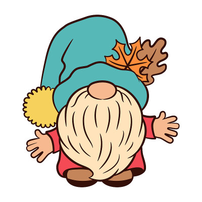 秋天的gnome感恩节艺术为秋天设计。