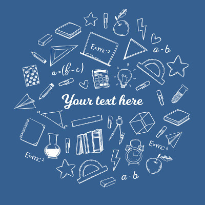 Hand drawn vector illustration - Back to school ba