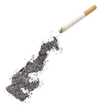 摩纳哥和香烟形状的灰(系列)