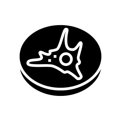 成纤维细胞免疫符号矢量插图