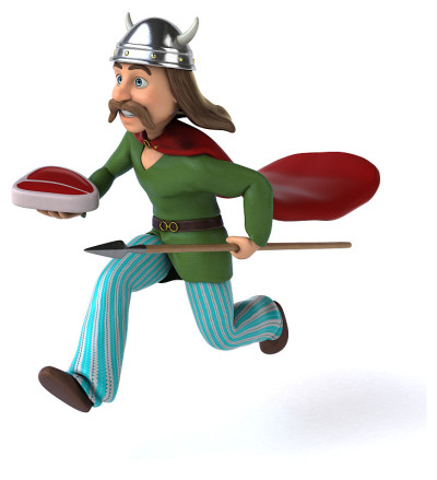 有趣的高卢- 3D插图