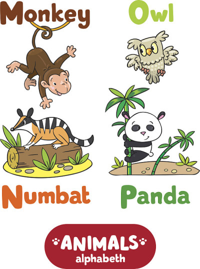 动物字母表或ABC。