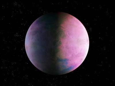 美丽的宇宙背景，来自外星星系的系外行星