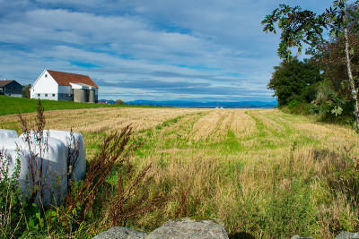 Picturesque European Farm Land And Barn - Stavange