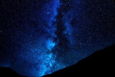 夜空中的银河