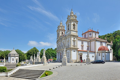 Bom Jesus do Monte сhurch在葡萄牙布拉加市附近
