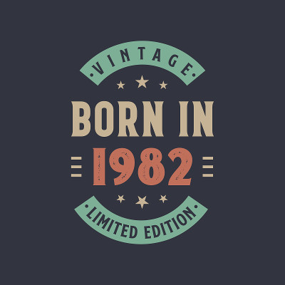 1982年生复古，1982年生复古生日设计