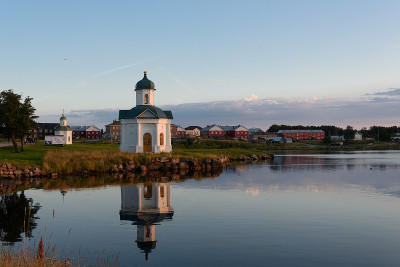 Solovetsky村的景色