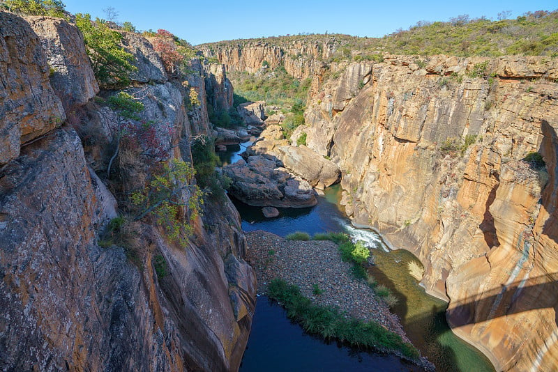 陡峭的墙在博克运气坑，mpumalanga，布莱德河峡谷，南非30