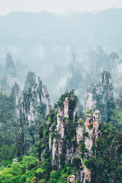张家界的山,中国