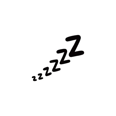 睡觉，zzzz，涂鸦符号。