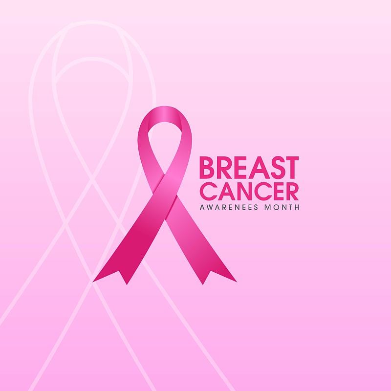 pink ribbon breast cancer icon