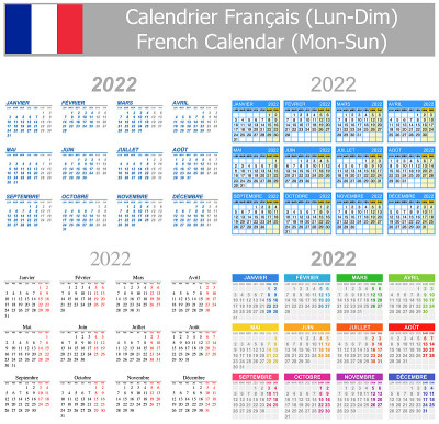 2022年法国混合日历日