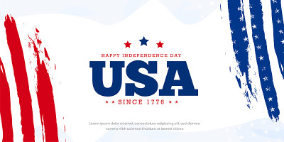 庆祝美国独立纪念日，自1776年以来就以红色和蓝色的垃圾摇滚，复古，复古的条纹刷设计与明星使用销售横