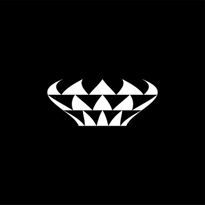 Crown Icon On Black Background. Black Flat Style V